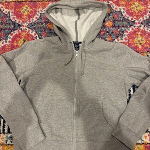 GAP Heather Gray Stretch Hoodie